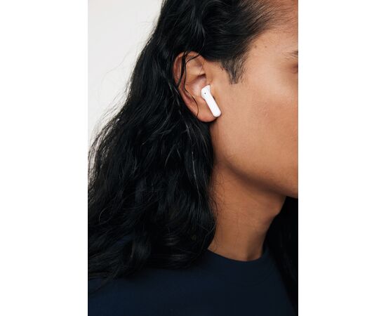 Tunevo kabellose Ohrhörer aus RCS recyceltem Kunststoff Weiß - XD Collection P311.0403