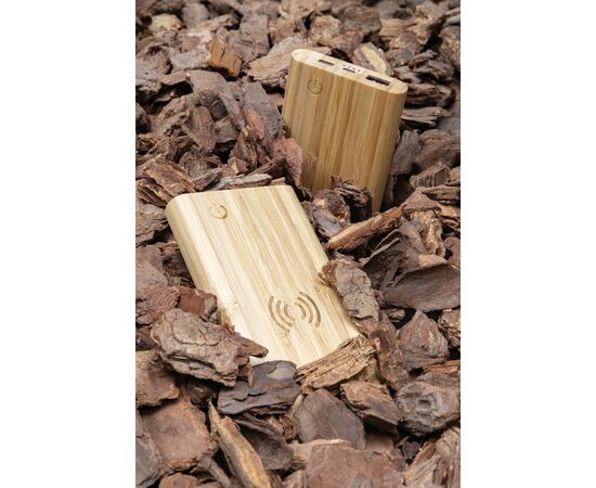 Batterie de secours 5000 mAh en bambou Brun - XD Collection P322.259