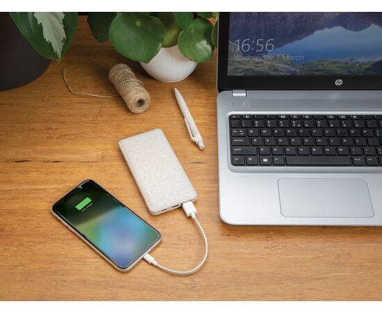 10.000 mAh Weizenstroh Powerbank Khaki - XD Collection P322.299