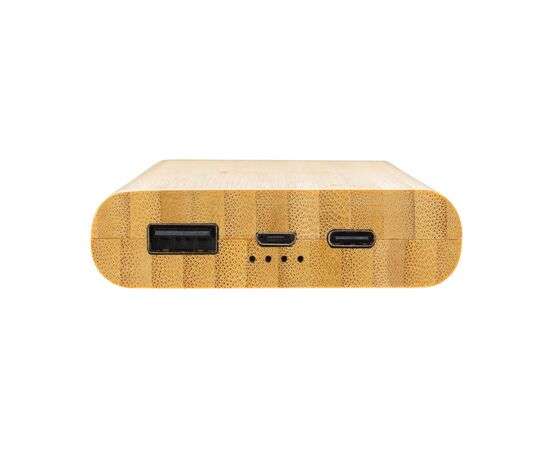 Bamboo 8.000 mAh 5W wireless powerbank Brown - XD Collection P322.359