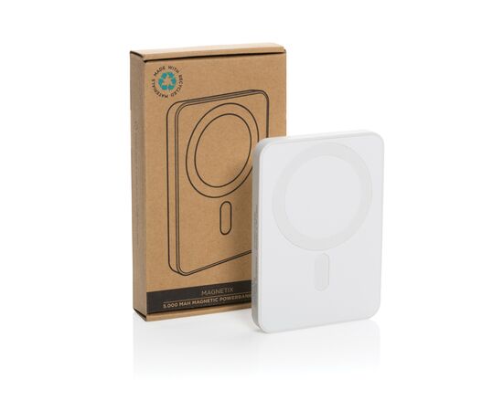 Powerbank magnétique 5000mAh en plastique RCS Magnetix Blanc - XD Collection P322.403