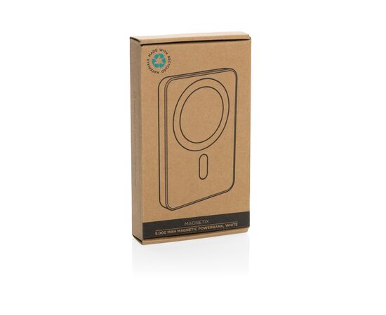 Powerbank magnétique 5000mAh en plastique RCS Magnetix Blanc - XD Collection P322.403