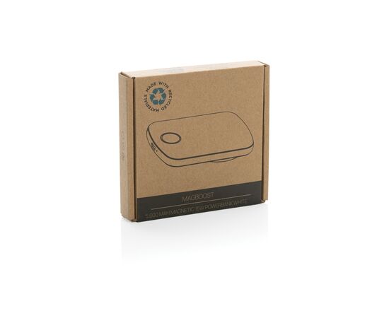 Powerbank magnétique 5000mAh en plastique RCS MagBoost Blanc - XD Collection P322.413