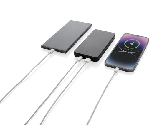 Powerbank 10.000mAh avec USB C en ABS recyclé RCS Boostcore Noir - XD Collection P322.5601