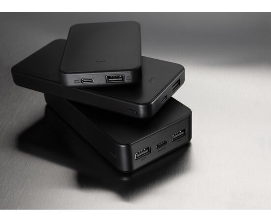 Powerbank 10.000mAh avec USB C en ABS recyclé RCS Boostcore Noir - XD Collection P322.5601