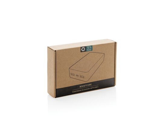 Boostcore RCS recycled plastic powerbank 20.000mAh USB C Black - XD Collection P322.5701
