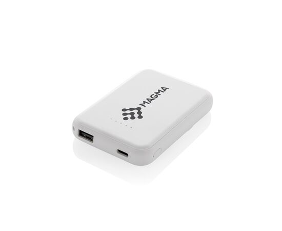 Powerbank 5000mAh et 5W en plastique recyclé RCS Stellar Blanc - XD Collection P322.5903