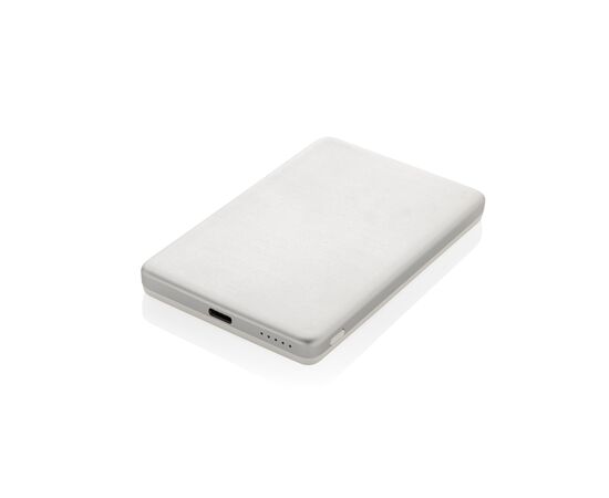 Orion 5.000mAh 5W magnetische Powerbank aus RCS rec. Alu Silber - XD Collection P322.6002