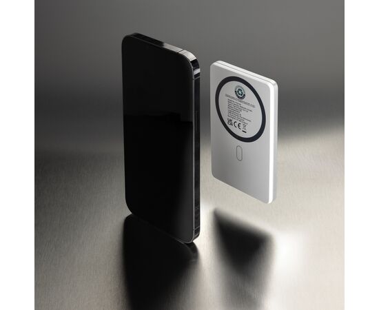 Orion 5.000mAh 5W magnetische Powerbank aus RCS rec. Alu Silber - XD Collection P322.6002