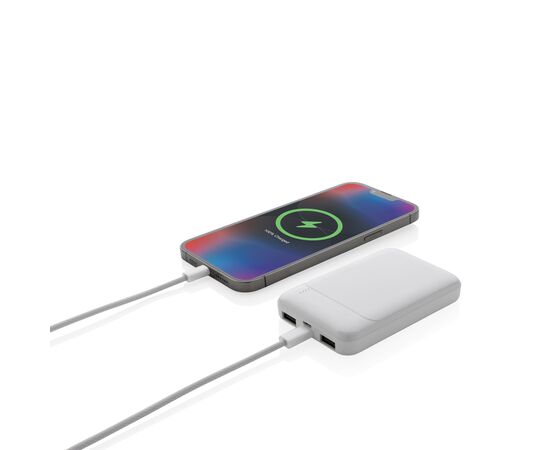 5.000mAh Powerbank aus RCS recyceltem Kunststoff Weiß - XD Collection P322.613