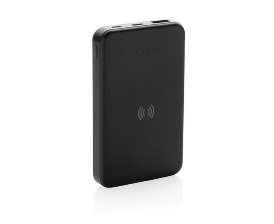 Powerbank 5000mAh avec induction 5W en plastique recyclé RCS Noir - XD Collection P322.621