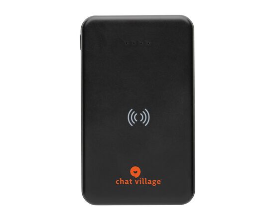 Powerbank 5000mAh avec induction 5W en plastique recyclé RCS Noir - XD Collection P322.621