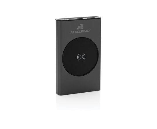 Terra RCS recycled aluminium 5000 mAh powerbank 5W wireless Grey - XD Xclusive P322.642