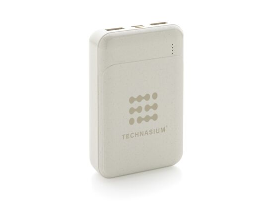 RCS standard recycled plastic 10.000 mAh powerbank White - XD Collection P322.663