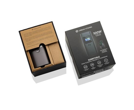 Powerbank magnétique 15.000mAh/100W Urban Vitamin Sunnyvale Gris - Urban Vitamin P322.7702