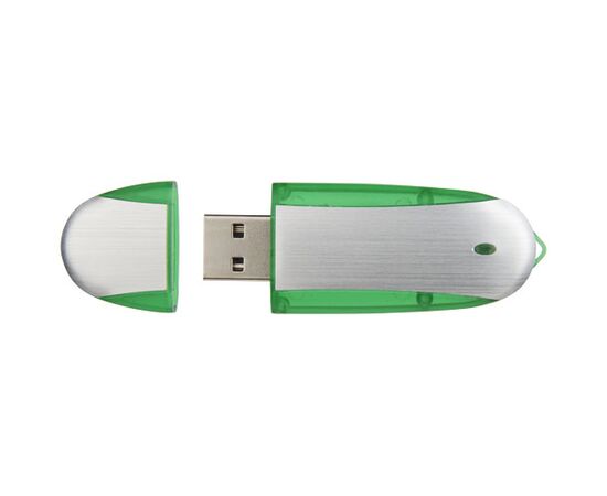 Clé USB ovale Vert pomme, Argent - Unbranded 1Z30580G