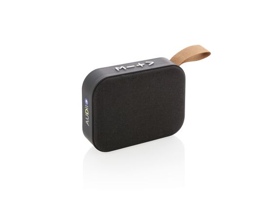 Fabric trend draadloze 3W speaker Zwart, Zwart - XD Collection P328.211