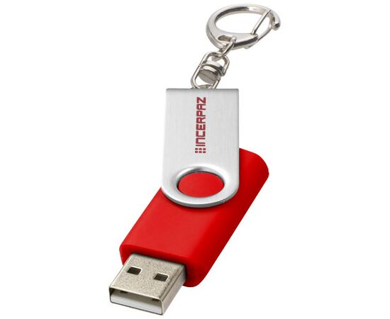 Clé USB rotative avec porte-clés Rouge vif - Unbranded 1Z40004K