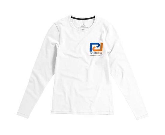 T-shirt bio manches longues femme Ponoka Blanc - Elevate NXT 38019010
