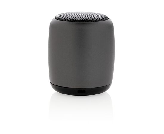 Kabelloser Mini-Lautsprecher aus Aluminium Anthrazit - XD Collection P329.390