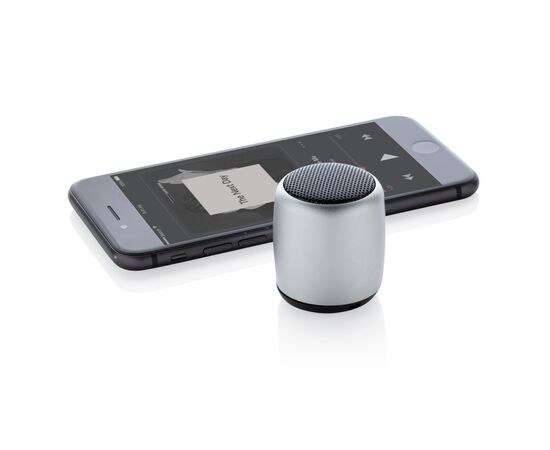 Kabelloser Mini-Lautsprecher aus Aluminium Silber - XD Collection P329.392