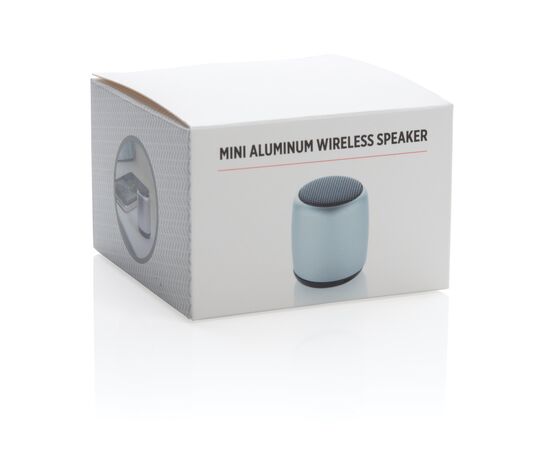 Kabelloser Mini-Lautsprecher aus Aluminium Silber - XD Collection P329.392