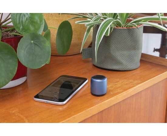 Kabelloser Mini-Lautsprecher aus Aluminium Blau - XD Collection P329.395