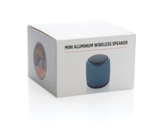 Kabelloser Mini-Lautsprecher aus Aluminium Blau - XD Collection P329.395