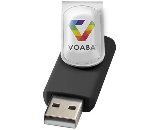 Clé USB rotative avec doming Noir - Unbranded 1Z43000D