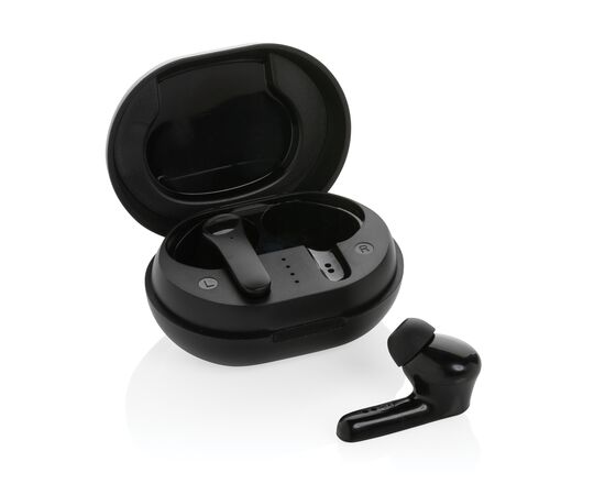 Oreillettes TWS en plastique recyclé RCS Noir - XD Collection P329.671