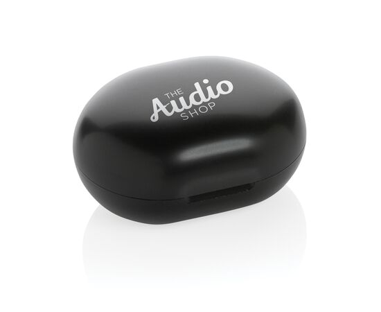 Oreillettes TWS en plastique recyclé RCS Noir - XD Collection P329.671