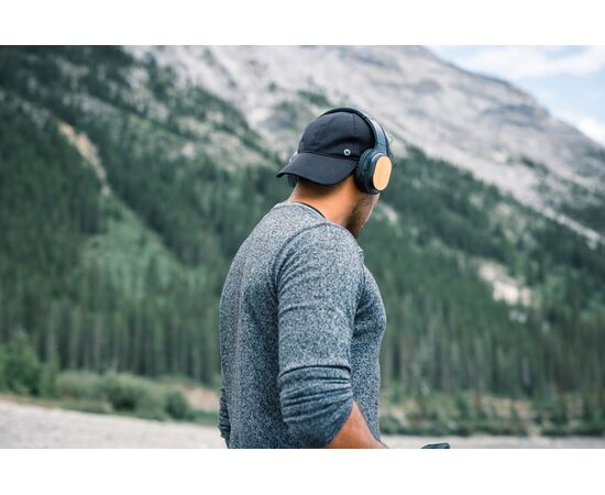 Casque sans fil pliable en bambou et plastique RCS Elite Noir - XD Collection P329.681