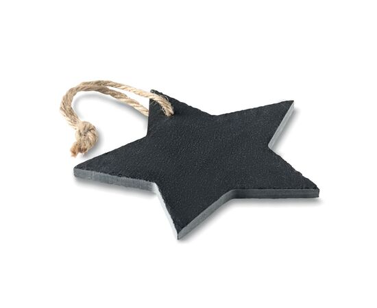 Kerstboom hanger van leisteen Zwart -  CX1434-03