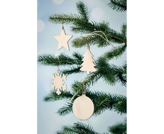 Décoration forme étoile Bois -  CX1476-40