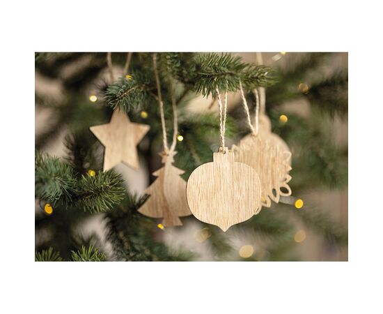 Houten kerstversiering set Hout -  CX1495-40