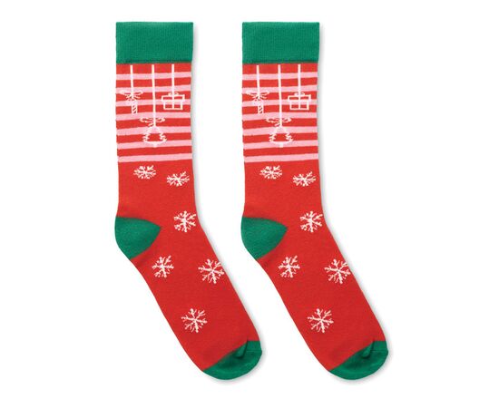 Weihnachtssocken Gr. L Rot -  CX1504-05