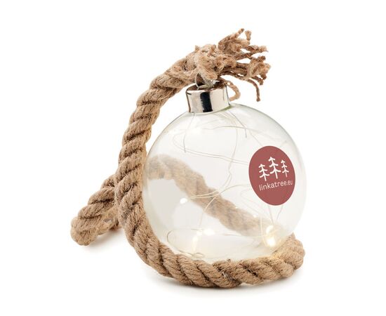 Glass bauble LED light Transparent -  CX1514-22