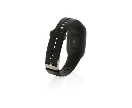 1,47" Aktivitätsuhr aus RCS recyceltem TPU mit Pulsmesser Schwarz - XD Collection P330.871