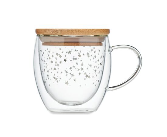 Double wall borosilicate mug Transparent -  CX1523-22