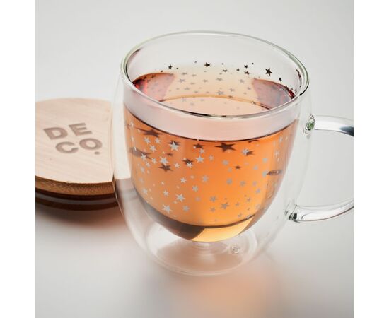 Double wall borosilicate mug Transparent -  CX1523-22