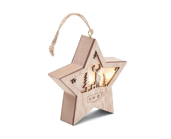 MDF star with light Wood -  CX1527-40