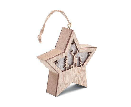 MDF star with light Wood -  CX1527-40