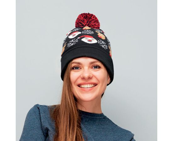 Christmas knitted beanie Black -  CX1529-03
