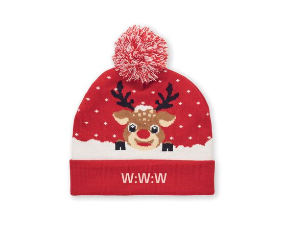 Weihnachtliche Strickmütze Rot -  CX1529-05