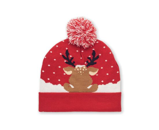Weihnachtliche Strickmütze Rot -  CX1529-05