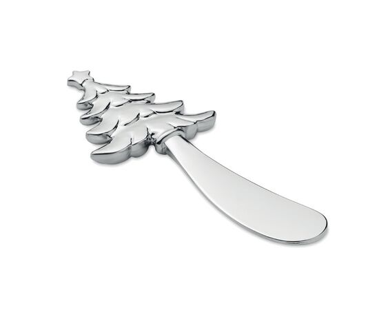 Christmas tree cheese knife Matt silver -  CX1536-16