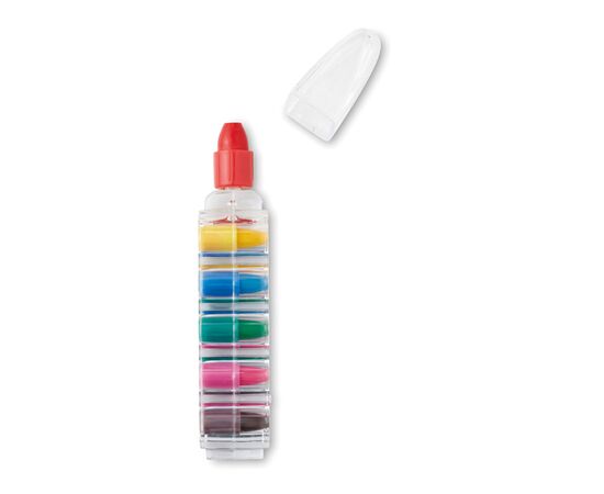 Set of 6 wax crayons Transparent -  IT1329-22