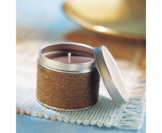 Geurkaars in blikje Bruin -  IT2873-01