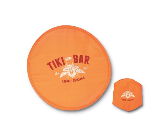 Foldable frisbee in pouch Orange -  IT3087-10