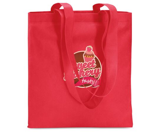 80gr/m² nonwoven shopping bag Red -  IT3787-05